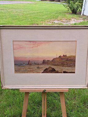 Maritime Painting by M. Stanley Frame by Robert Hubbard